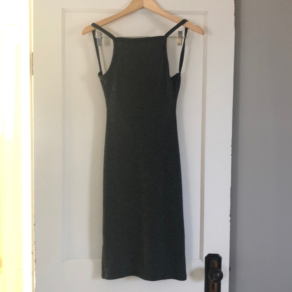 Aritzia Community Dark Grey Dress - Picture 2 of 2